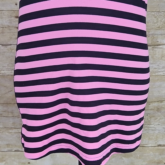 lululemon athletica Pink and Black Striped Tank Top - Picture 3 of 8
